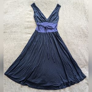 Forever 21 Blue Modal V Neck Dress